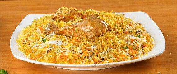 Homemade Karachi biryani cooked with authentic spices